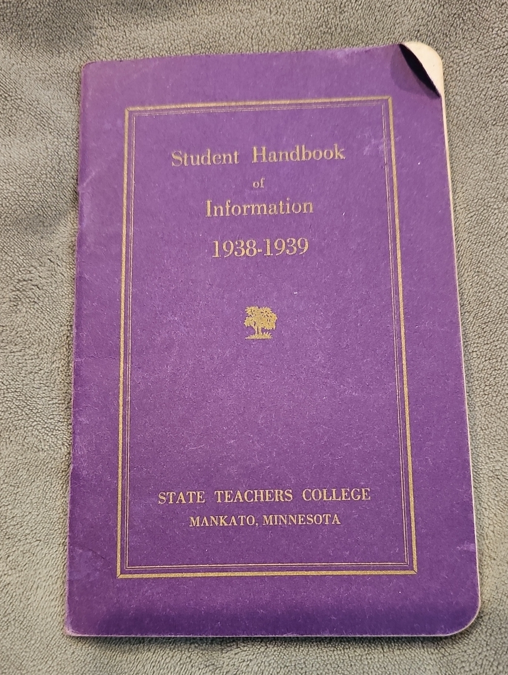 Student Handbook of Information 1938-1939 State Teachers College Mankato, Minn